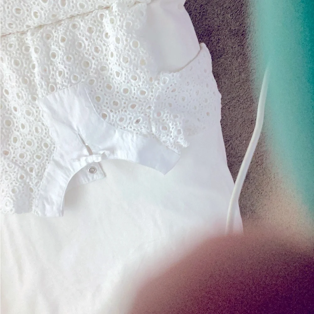 Gymboree white eyelet 6-12 months girls dress